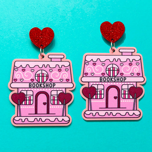 Sweetheart Bookshop Drop Earrings