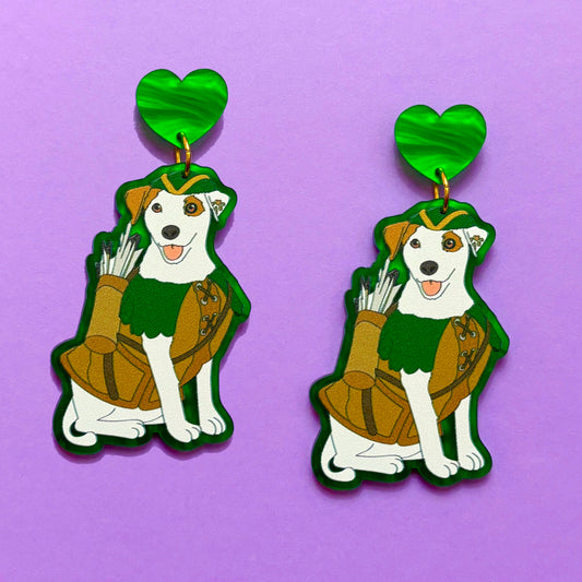 Wishbone Robin Hood Drop Earrings