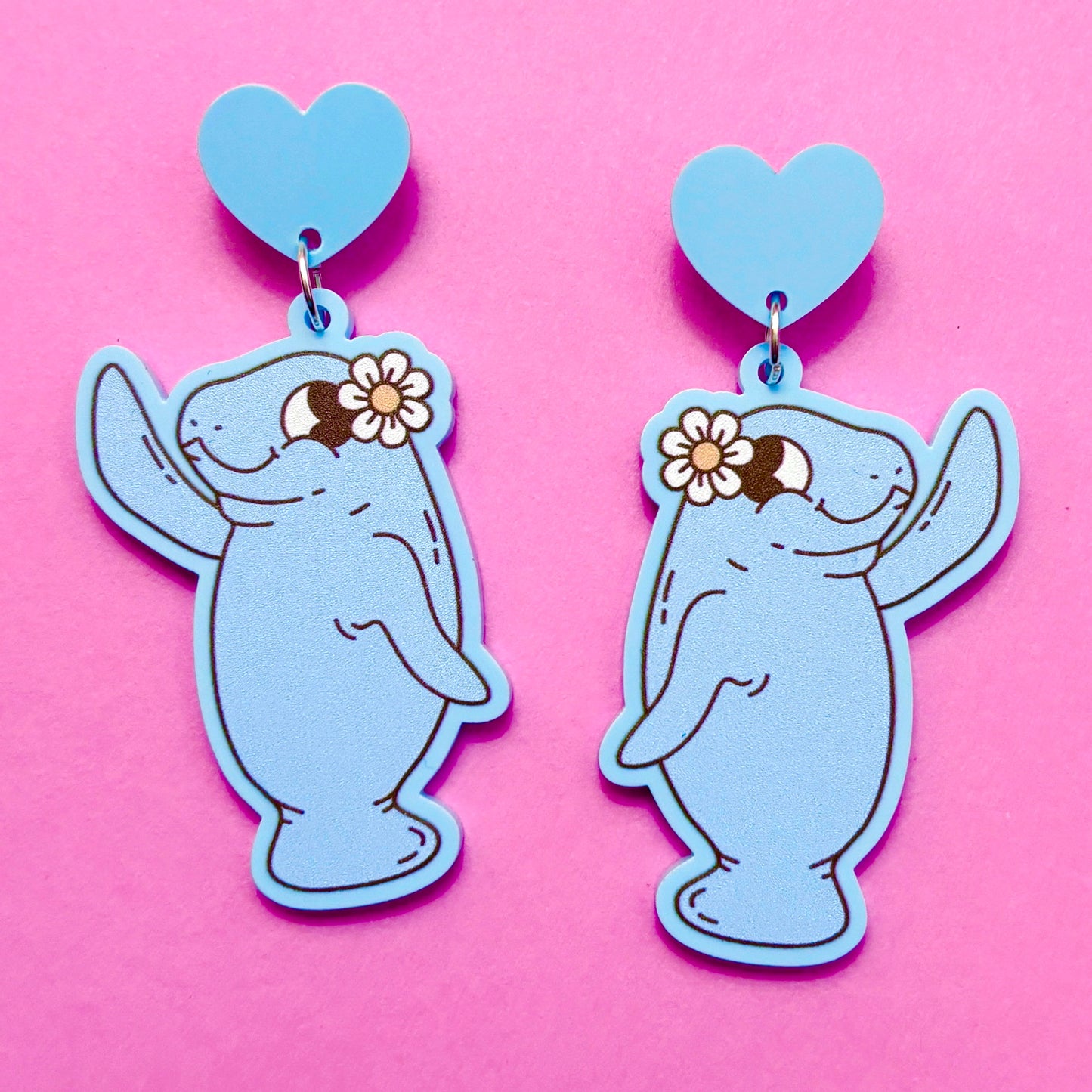 Manatee Cutie Drop Earrings