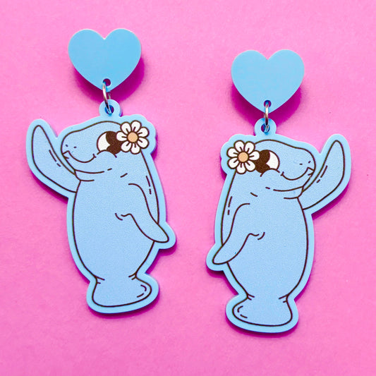 Manatee Cutie Drop Earrings