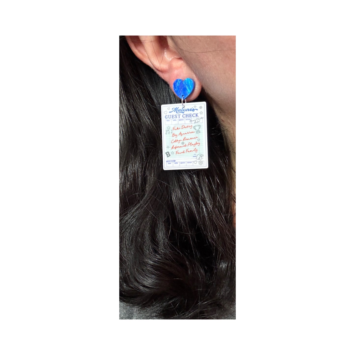 Malone’s Guest Check Drop Earrings