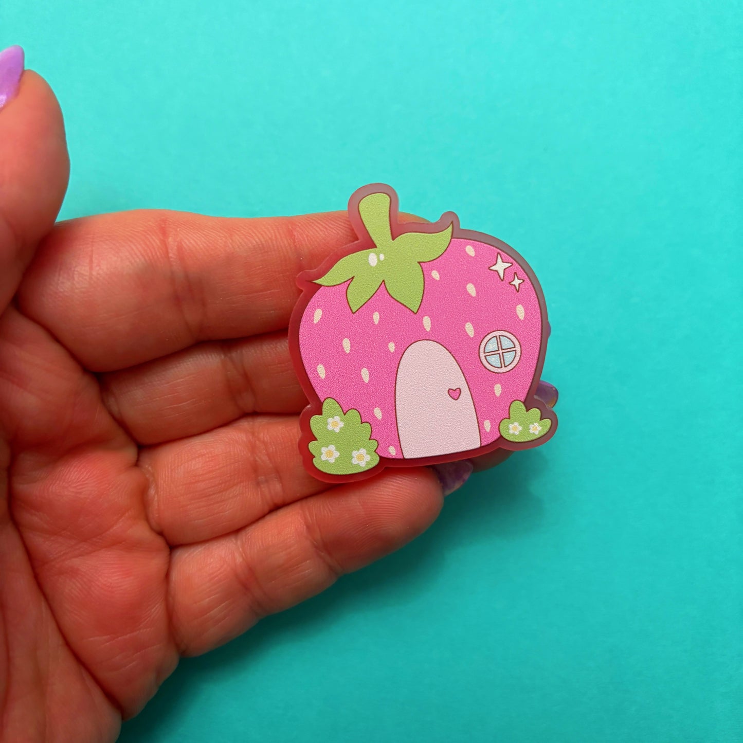 Strawberry Cottage Pin