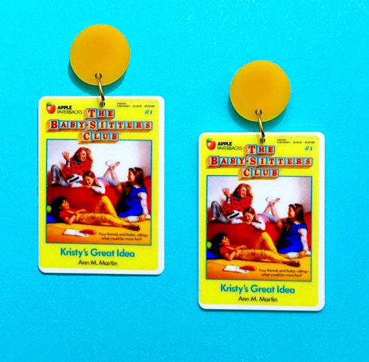 Babysitters Club Inspired Acrylic Drop Earrings