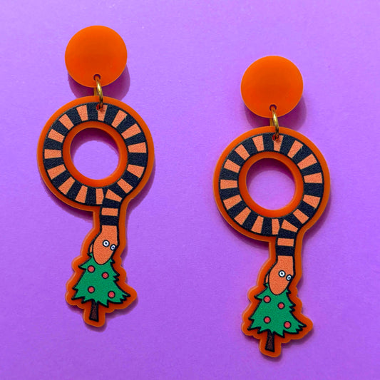 Nightmare Snake Drop Earrings