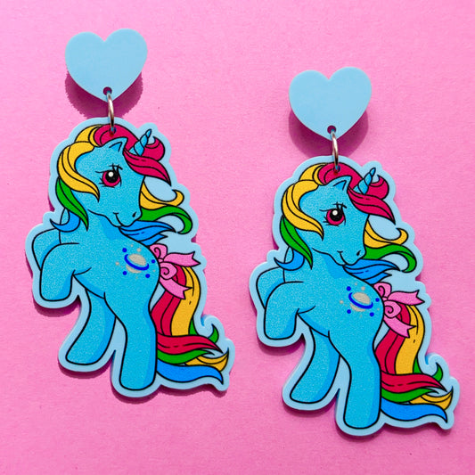 Rainbow Pony Drop Earrings
