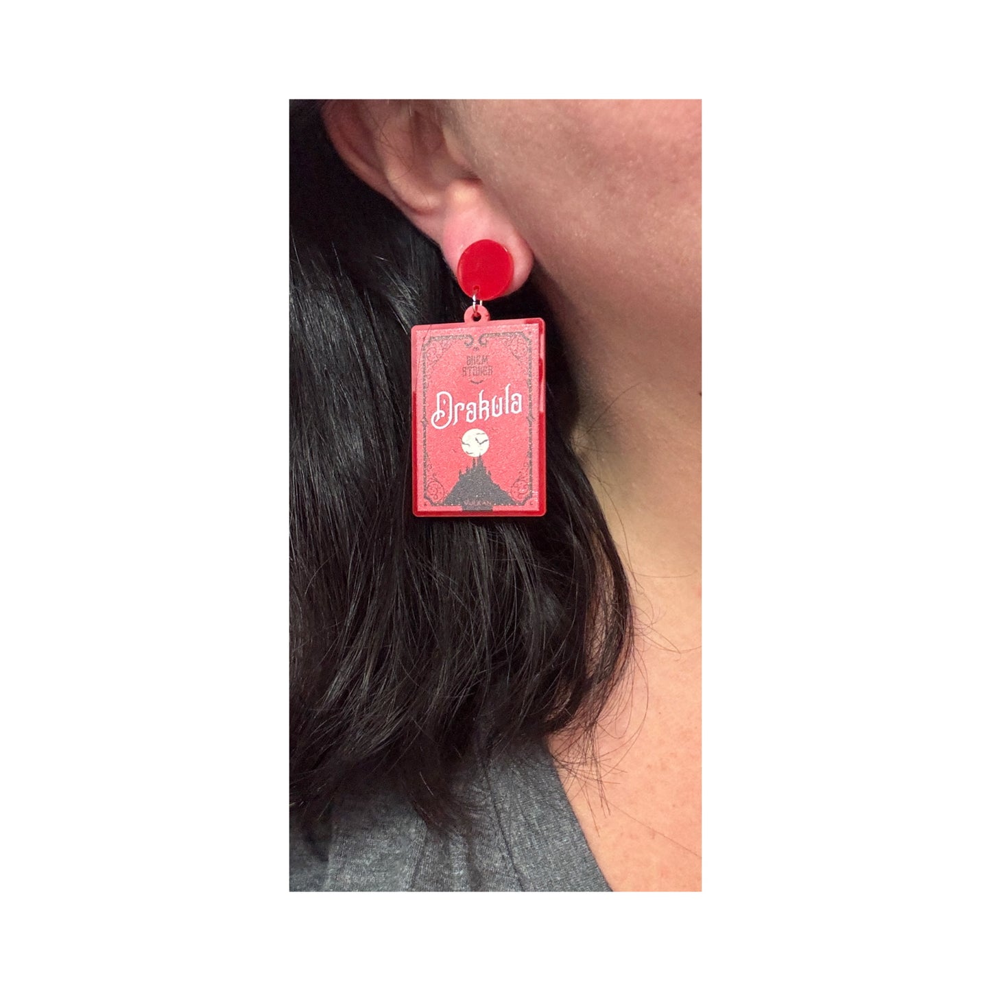 Drakula Book Drop Earrings