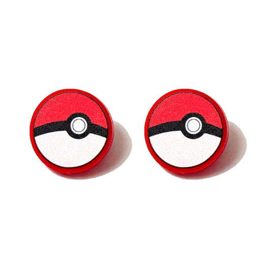 Poke Ball Post Earrings