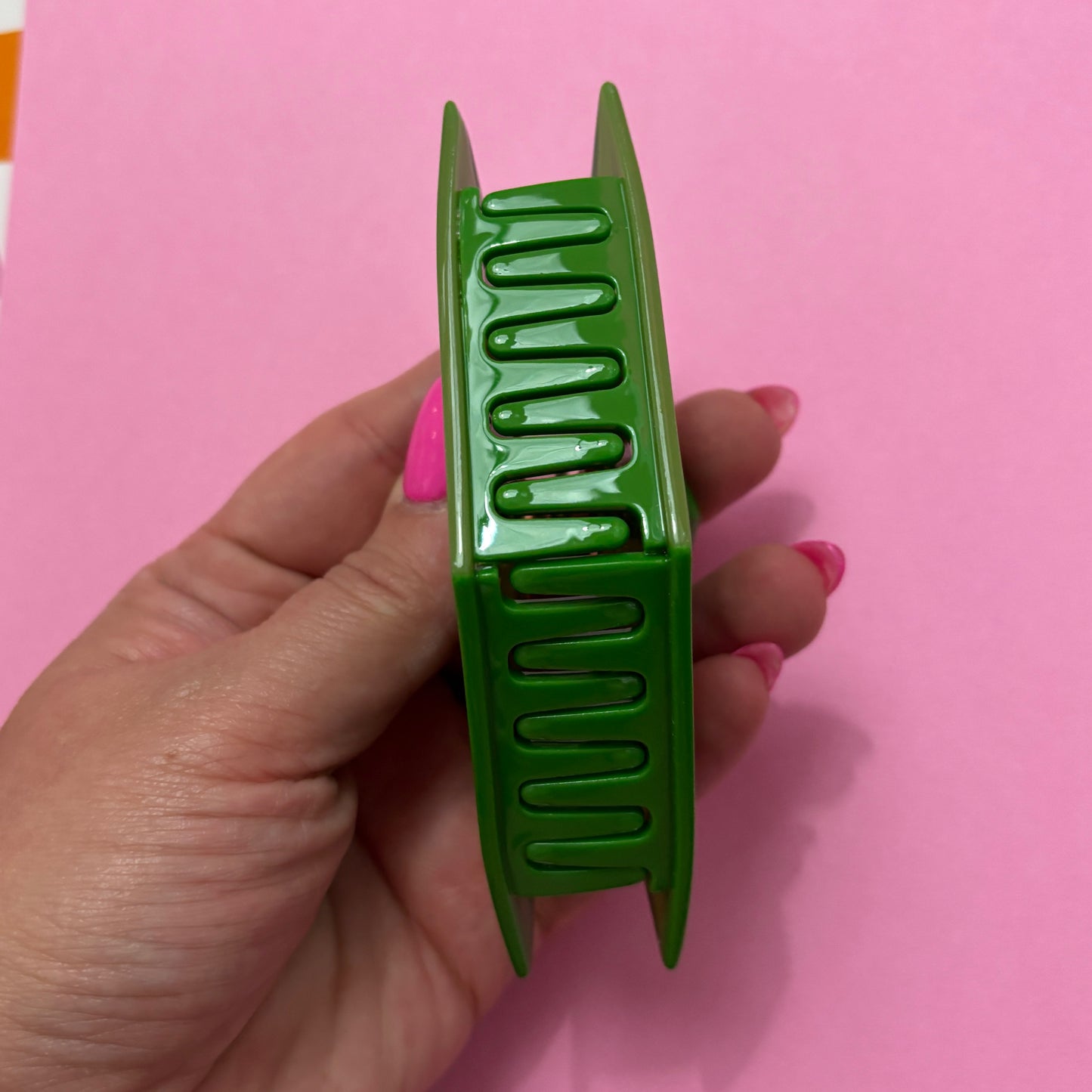 Plumbob Claw Clip - Dark Green Large