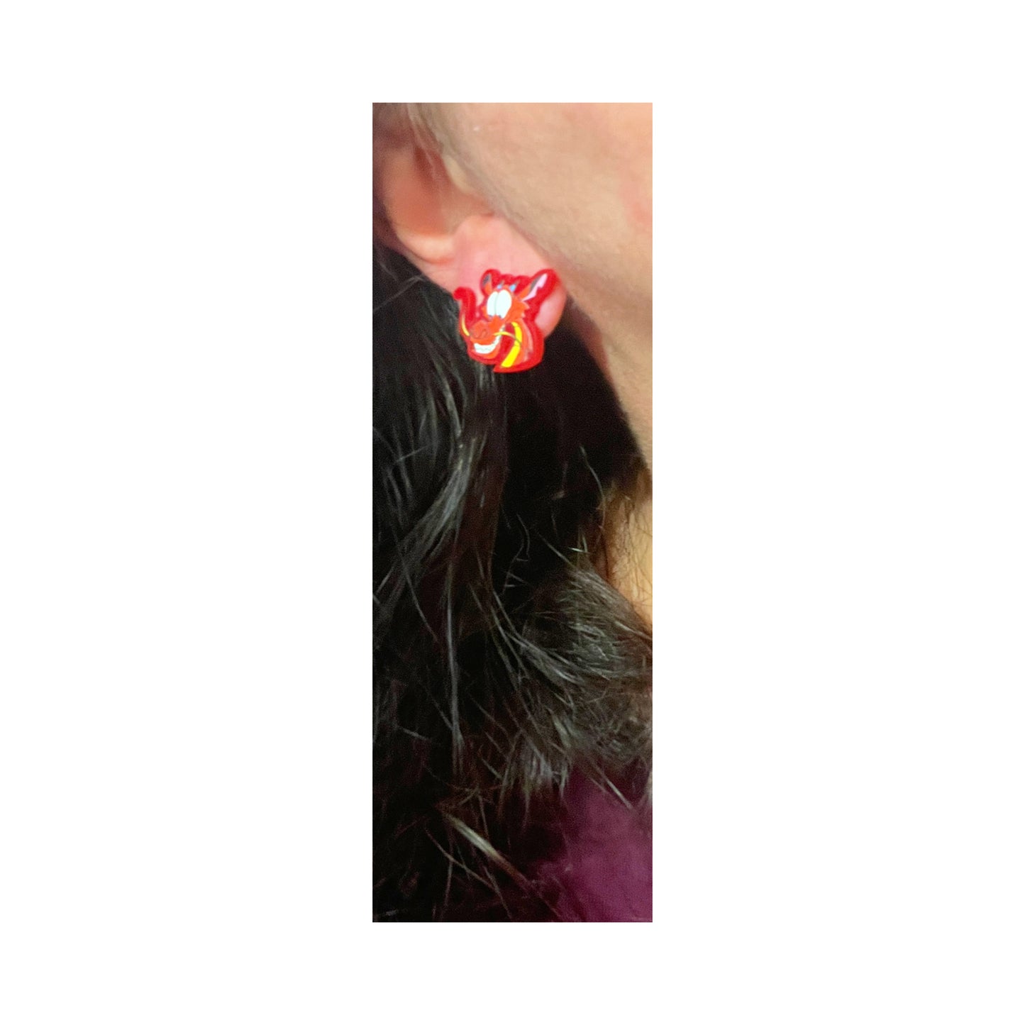 Mushu Post Earrings