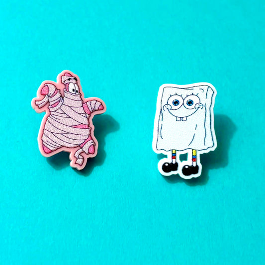Spooky Bikini Bottom Buddies Post Earrings