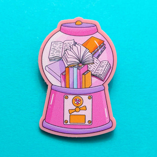 Bookish Gumball Machine Pin