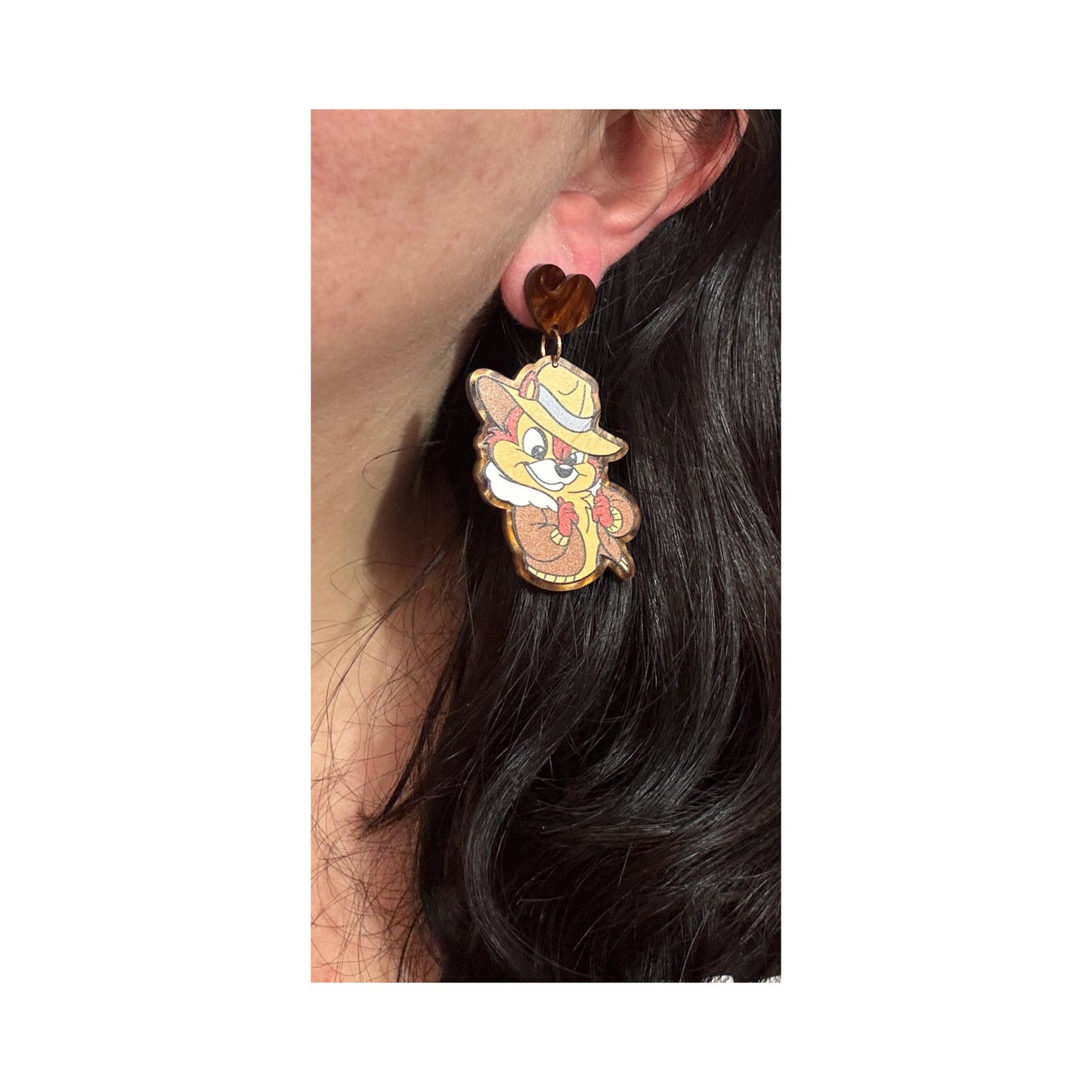 Chipmunk Rangers Acrylic Drop Earrings
