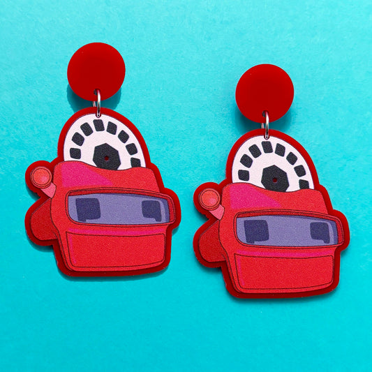 80s Viewfinder Drop Earrings