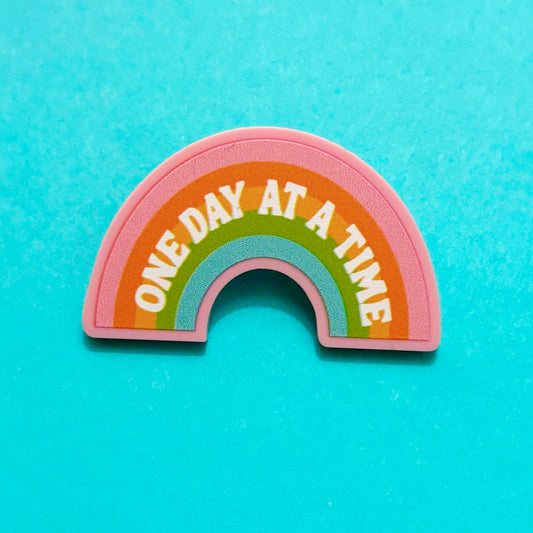 One Day At A Time Rainbow Pin