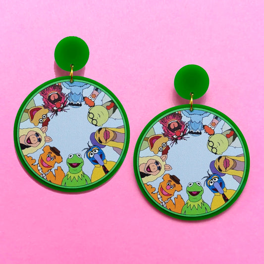 Puppet Pals Round Drop Earrings