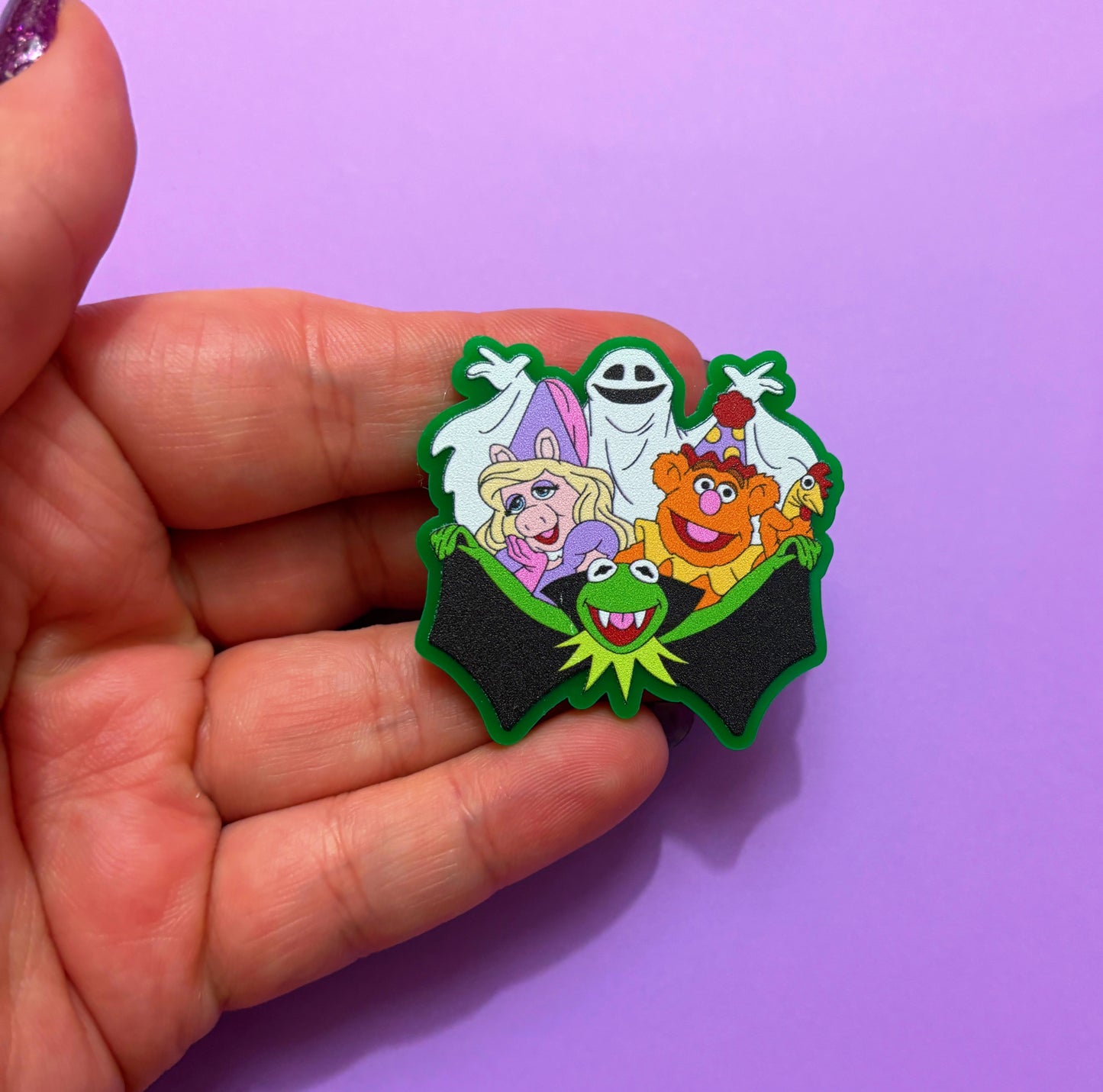Halloween Puppet Pals Pin