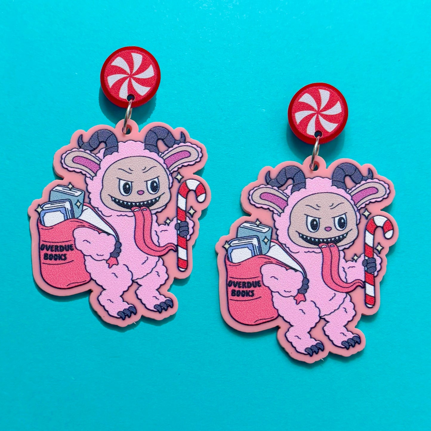 Bookish Krampus Cutie Drop Earrings