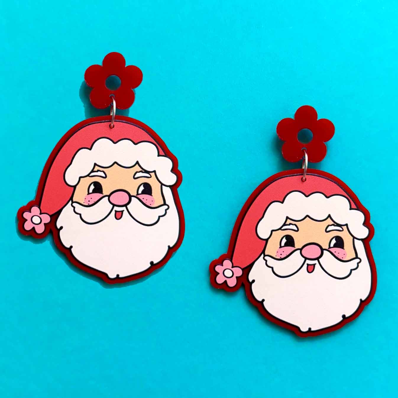 Groovy Santa Drop Earrings