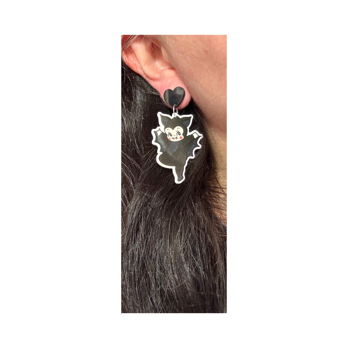 Batty Cutie Doll Drop Earrings
