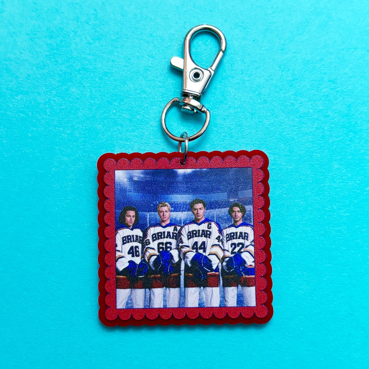Briar Team Square Keychain