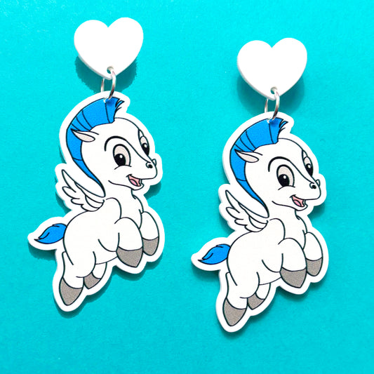 Baby Pegasus Drop Earrings