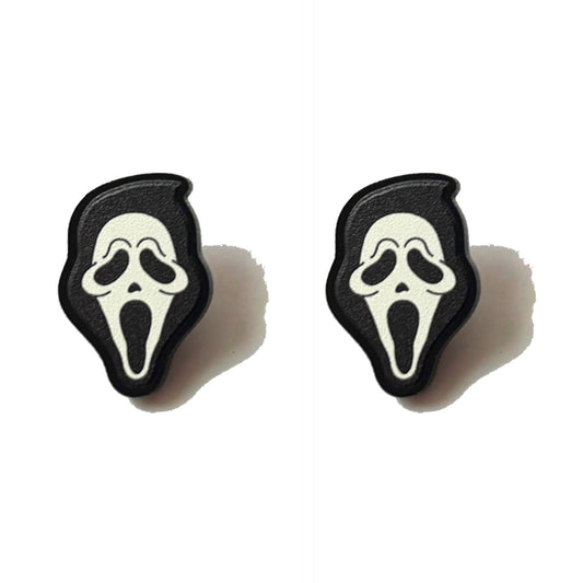 Ghostface Acrylic Post Earrings
