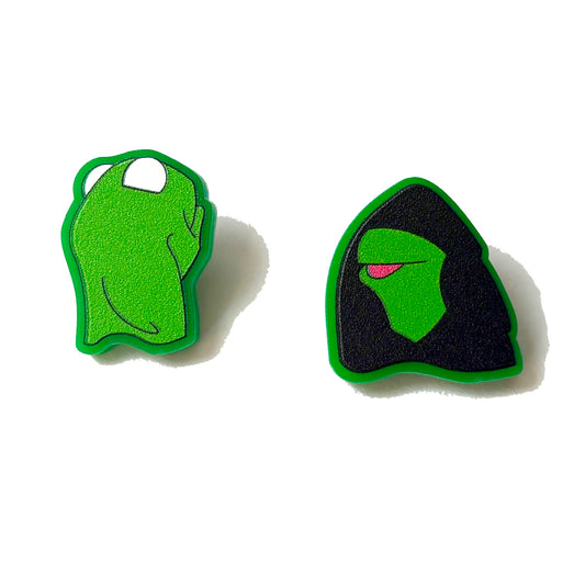 Jedi Meme Frog Post Earrings