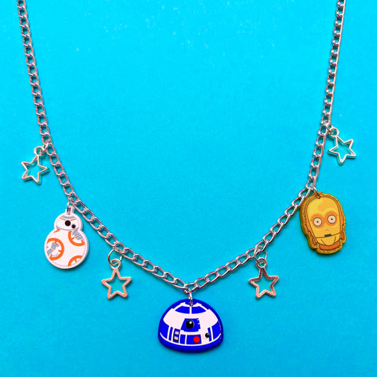 Droid Love Charm Necklace