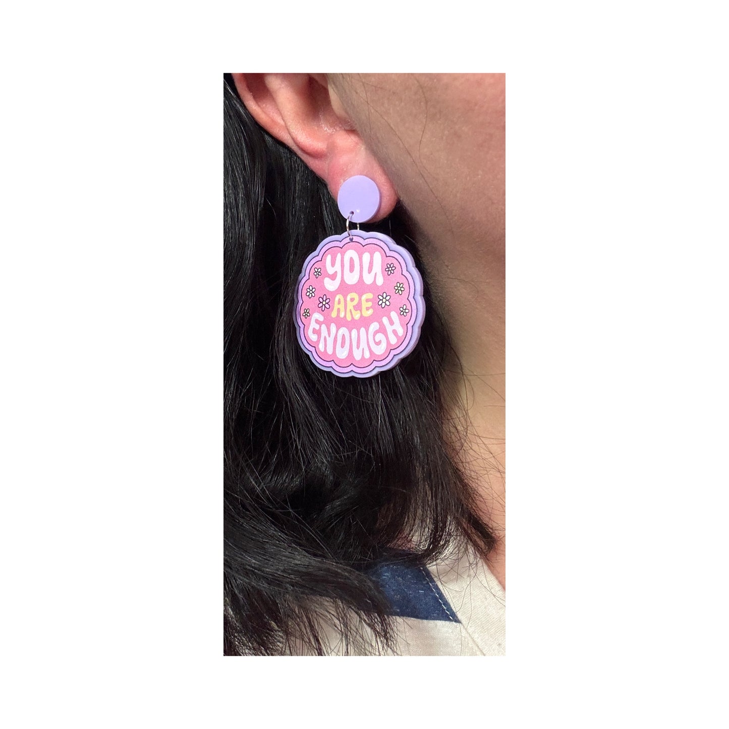 You Are Enough Drop Earrings