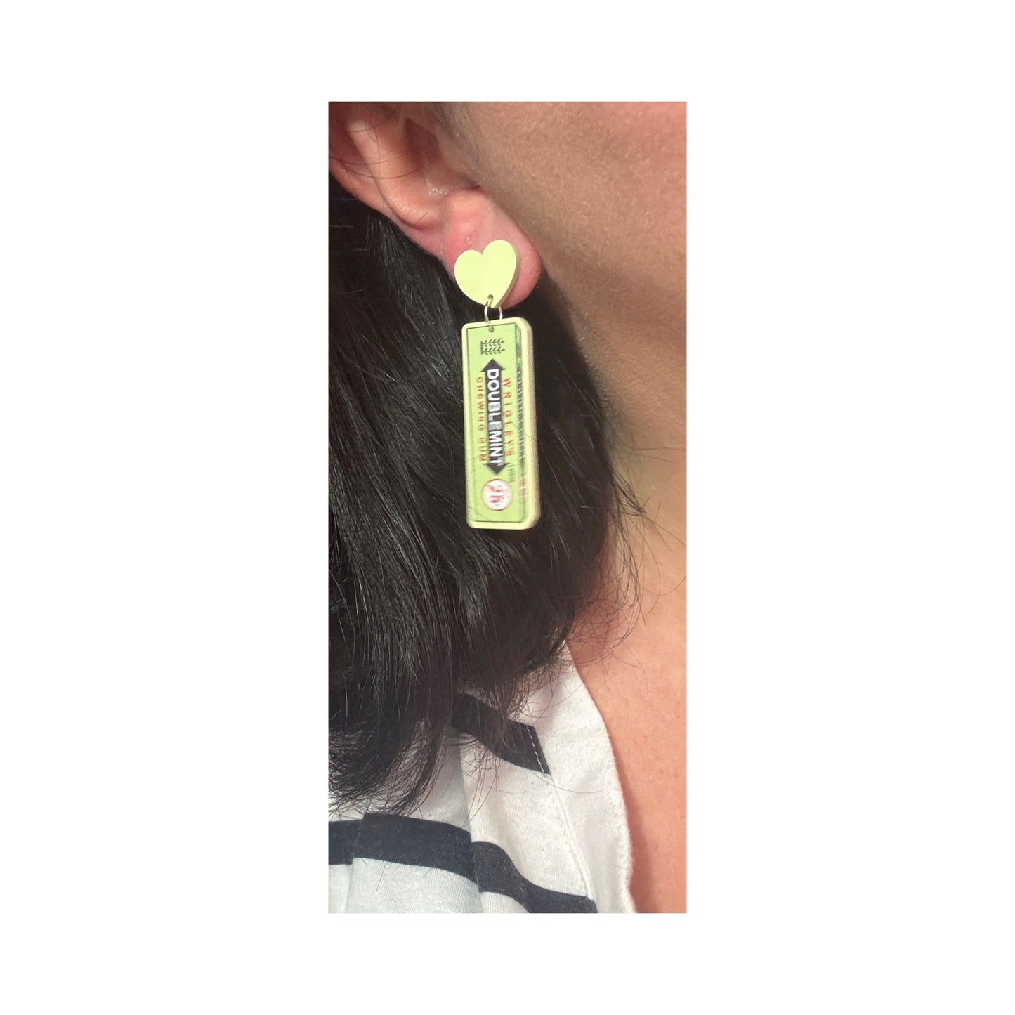 Double Mint Gum Drop Earrings