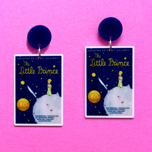 Little Prince Book Acrylic Drop Earrings