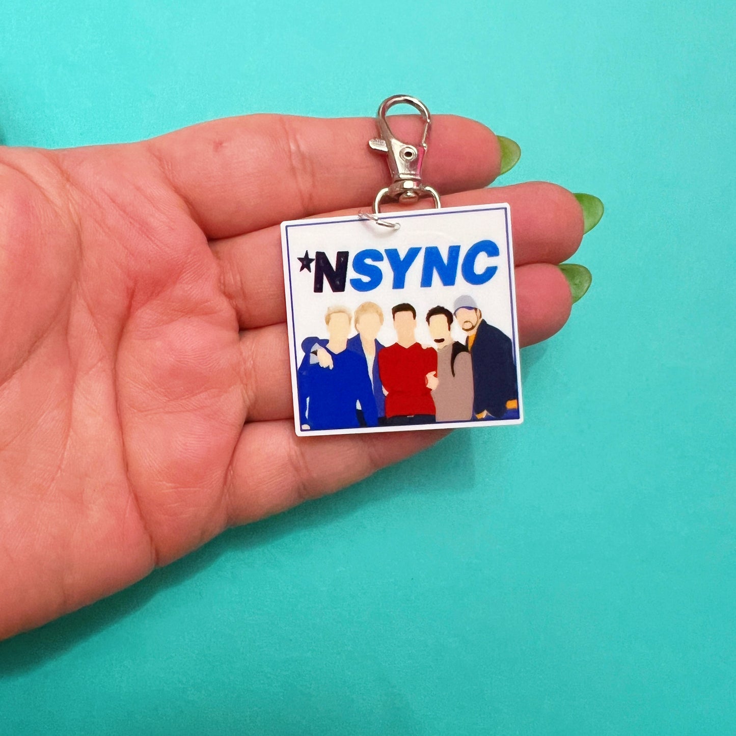 NSYNC inspired Keychain or Bag Charm