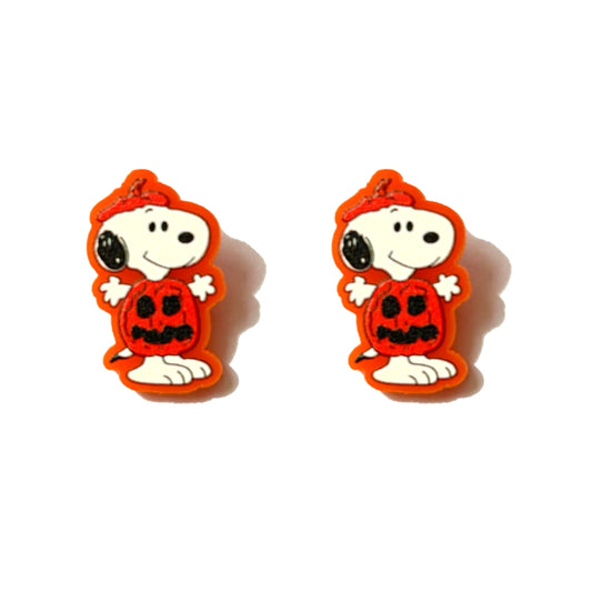 Pumpkin Snoop Post Earrings