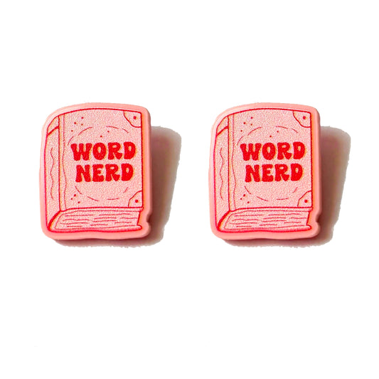 Word Nerd Post Earrings
