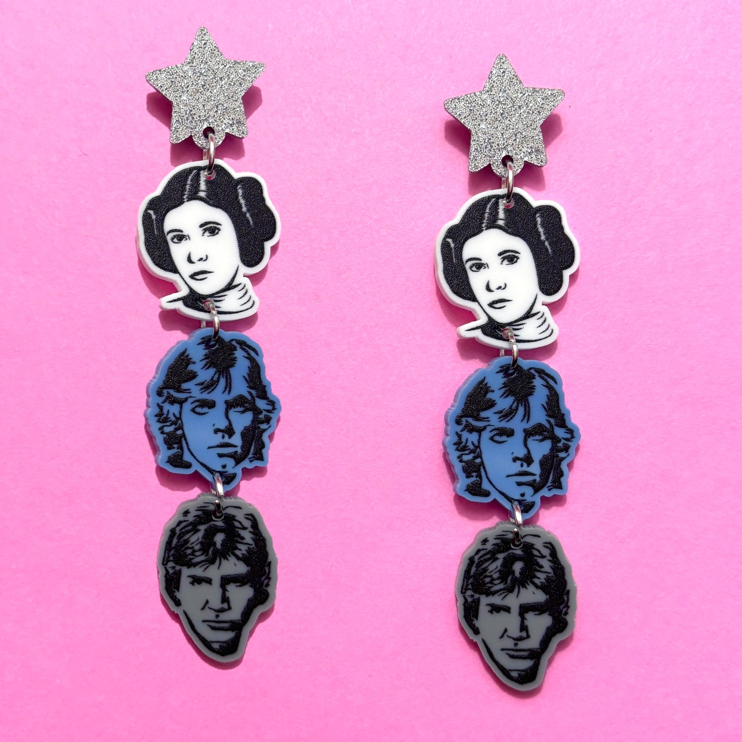 Rebel Trio Tiered Drop Earrings