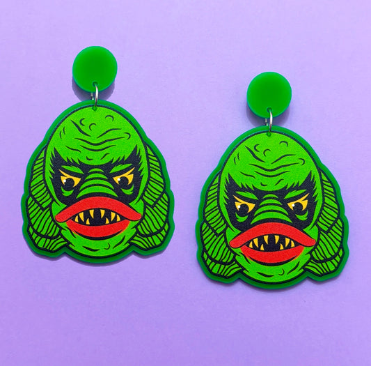 Lagoon Creature Drop Earrings