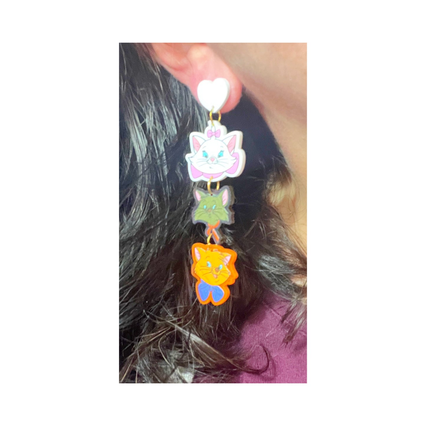 Aristocats Tiered Drop Earrings