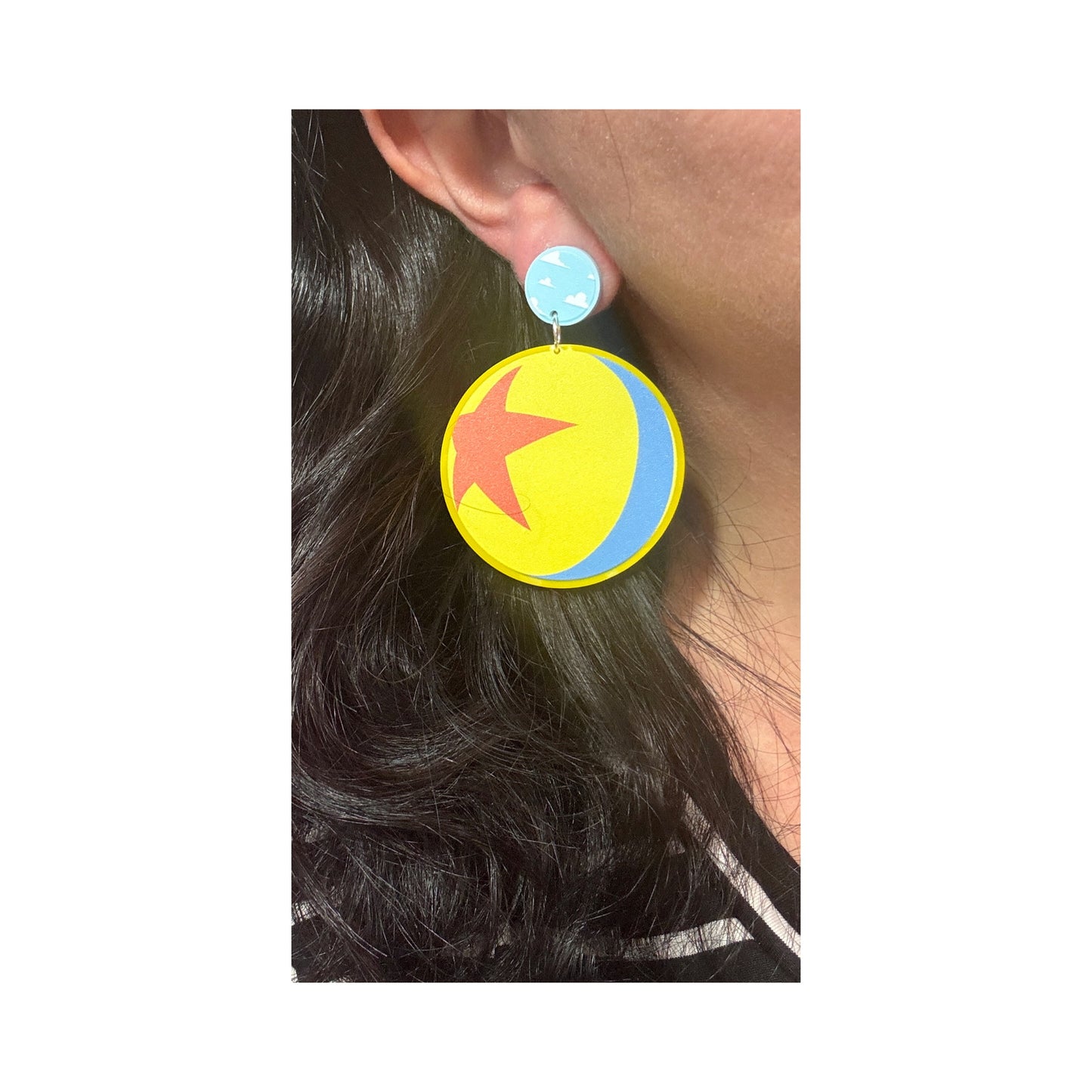 Luxo Ball Inspired Acrylic Drop Earrings