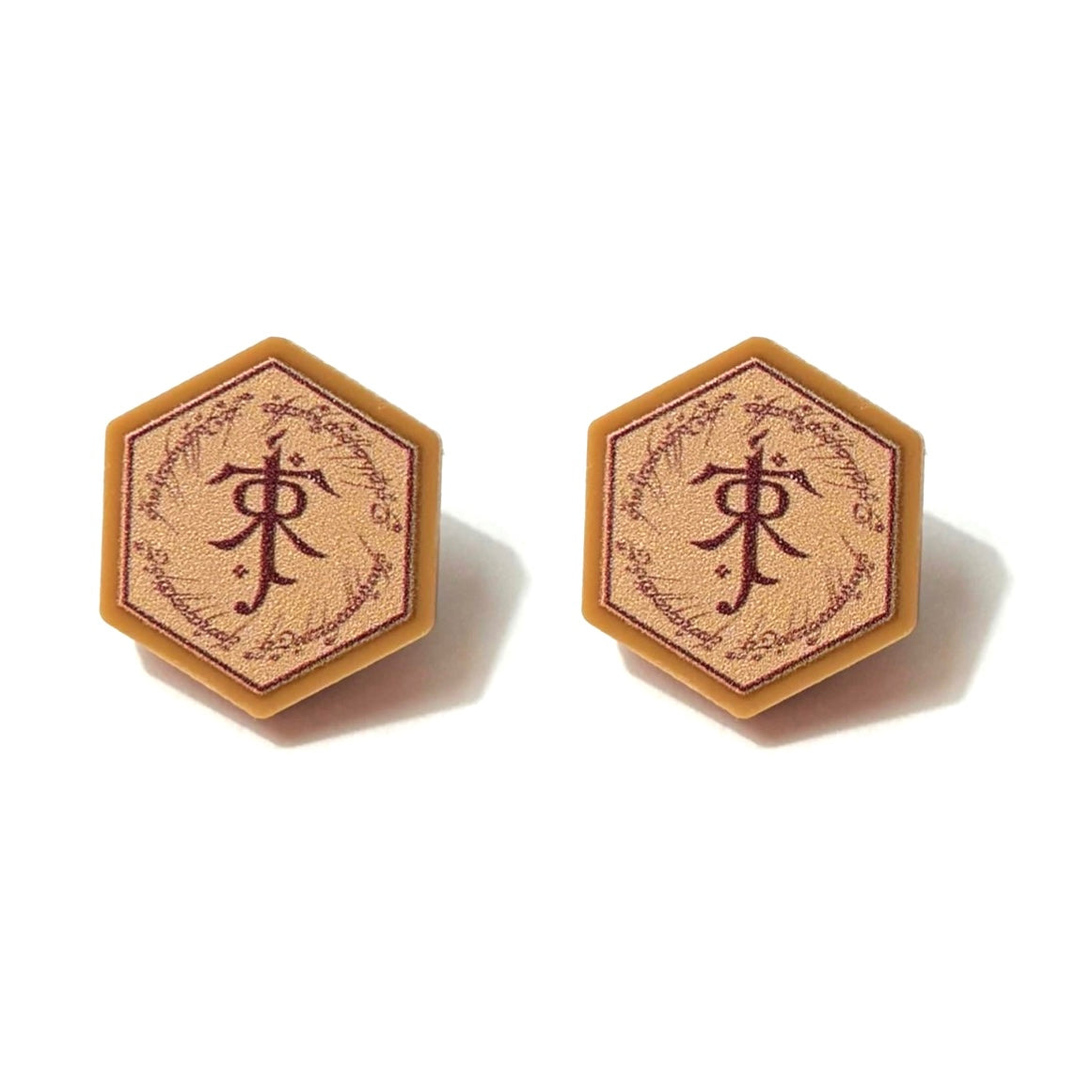Middle Earth Monogram Post Earrings