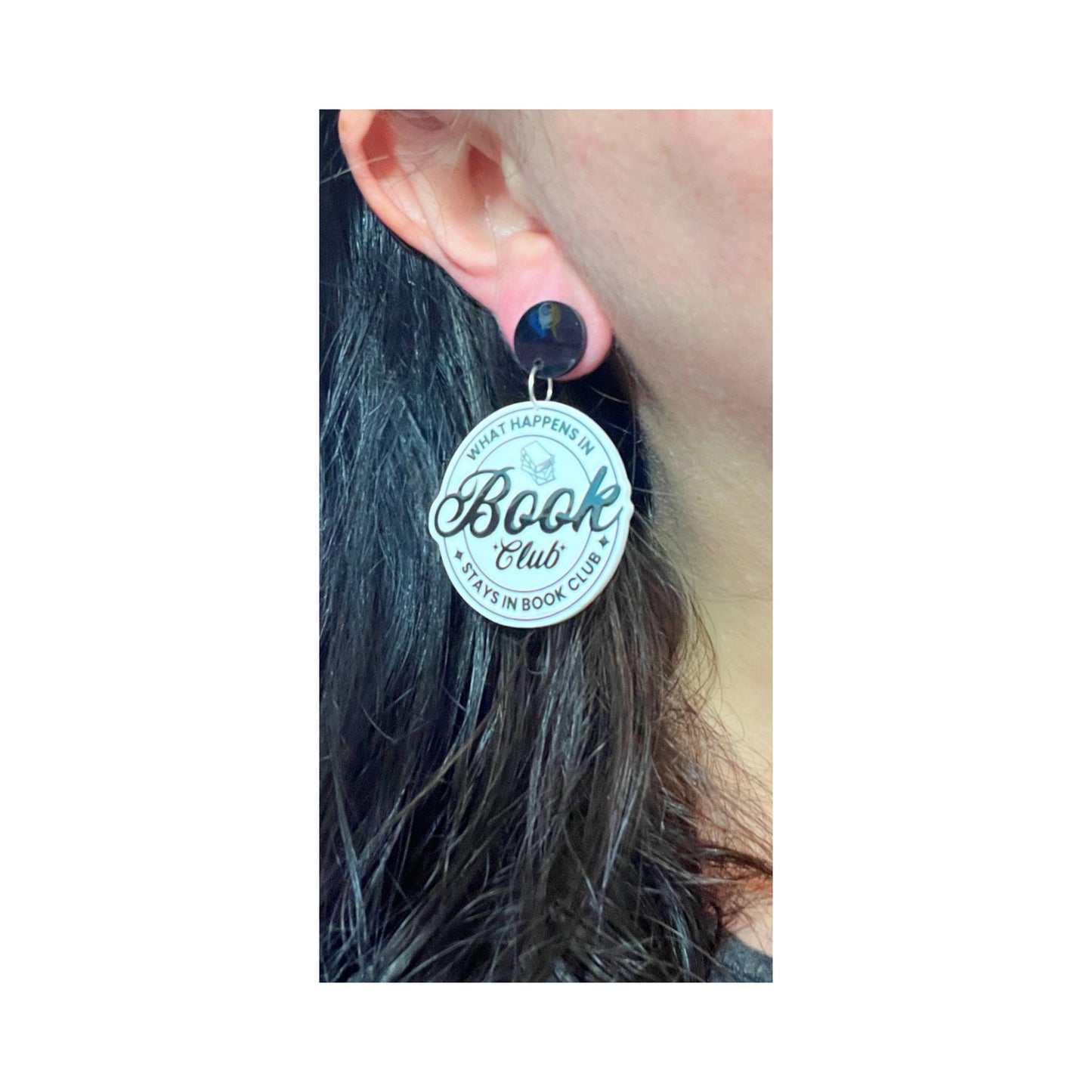 What Happens In Book Club Drop Earrings