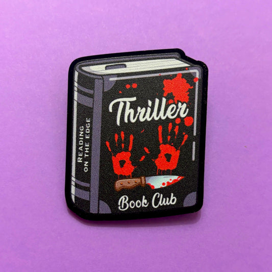 Thriller Book Club Pin