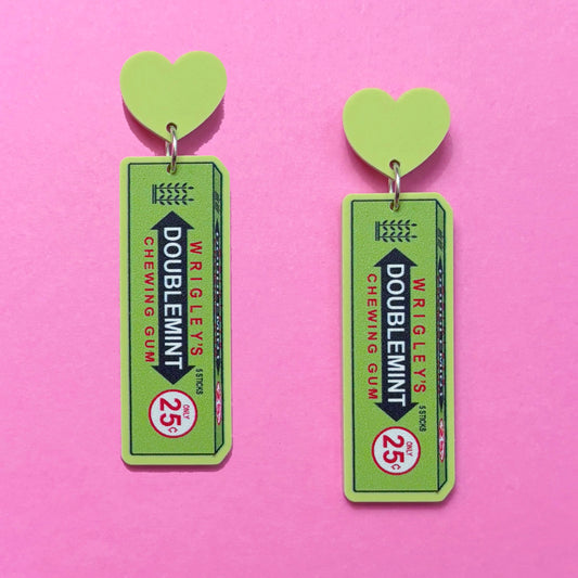 Double Mint Gum Drop Earrings