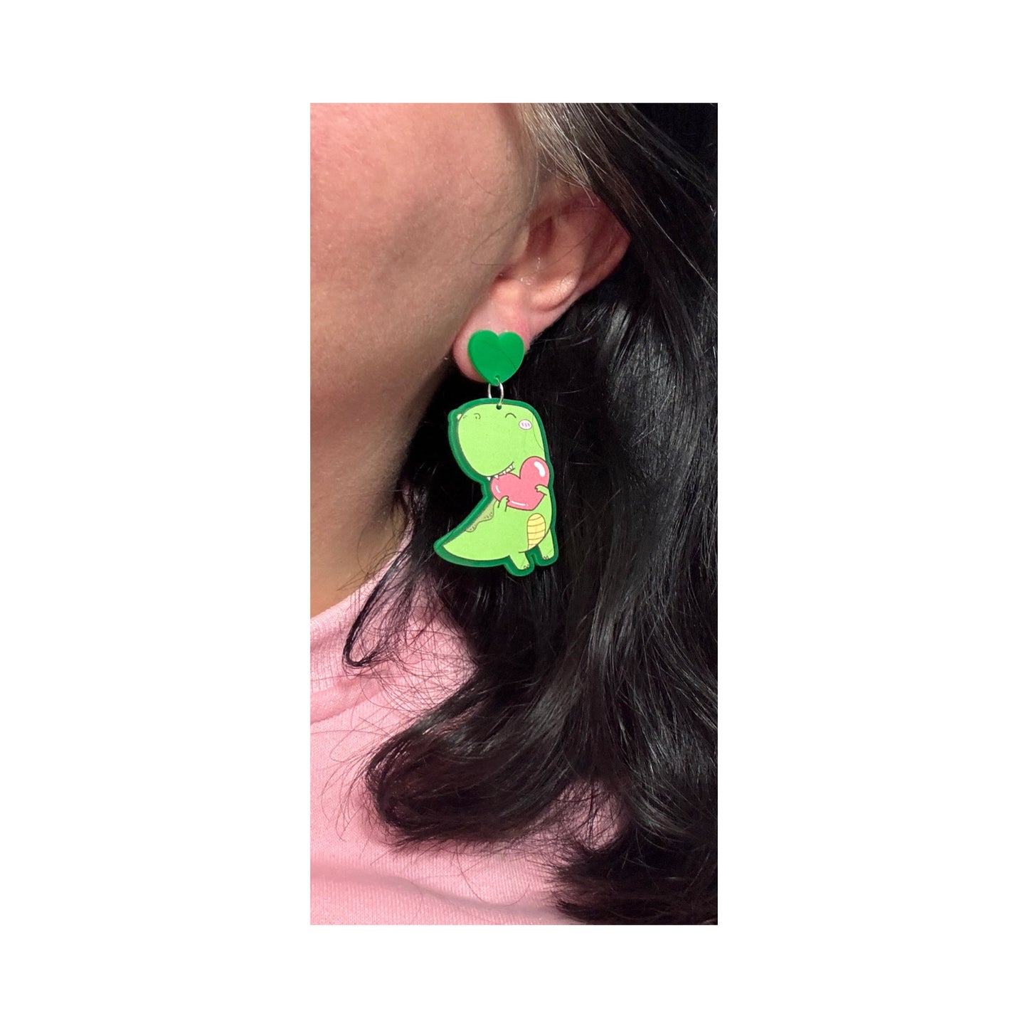 Sweetheart Dinos Drop Earrings
