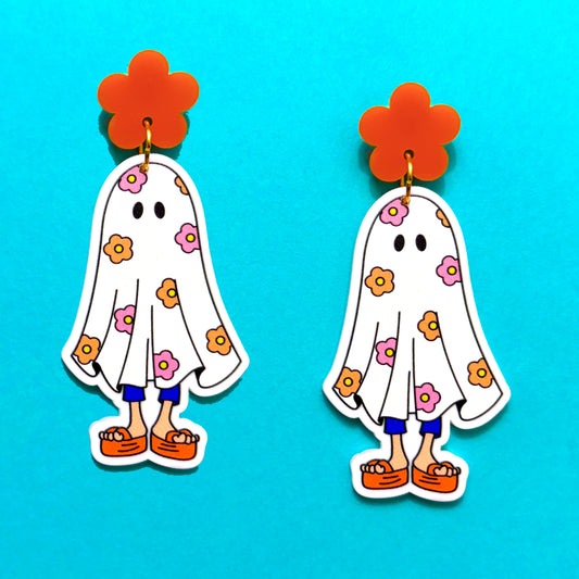 Ghost Lizzie Drop Earrings