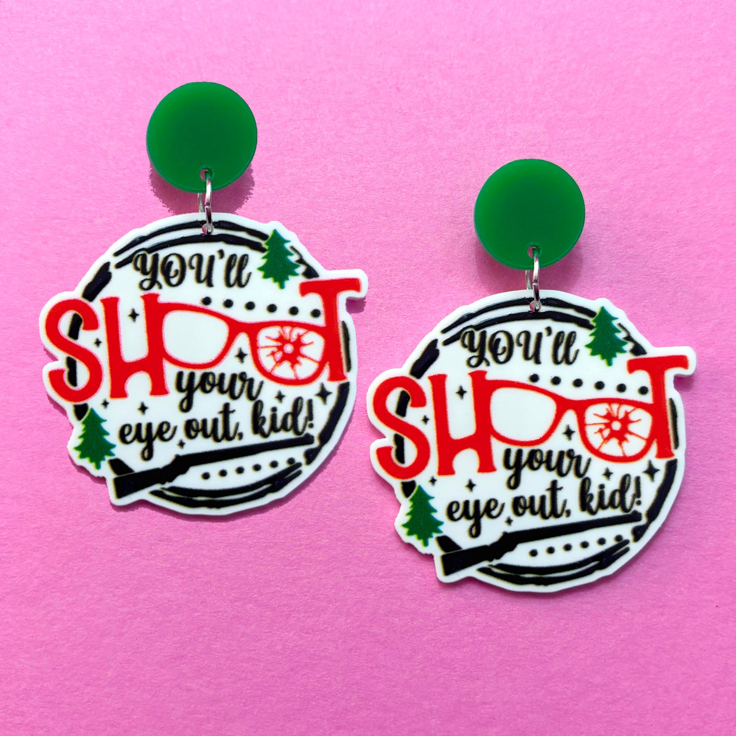 Shoot Your Eye Out Drop Earrings