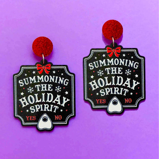 Holiday Spirit Ouija Drop Earrings