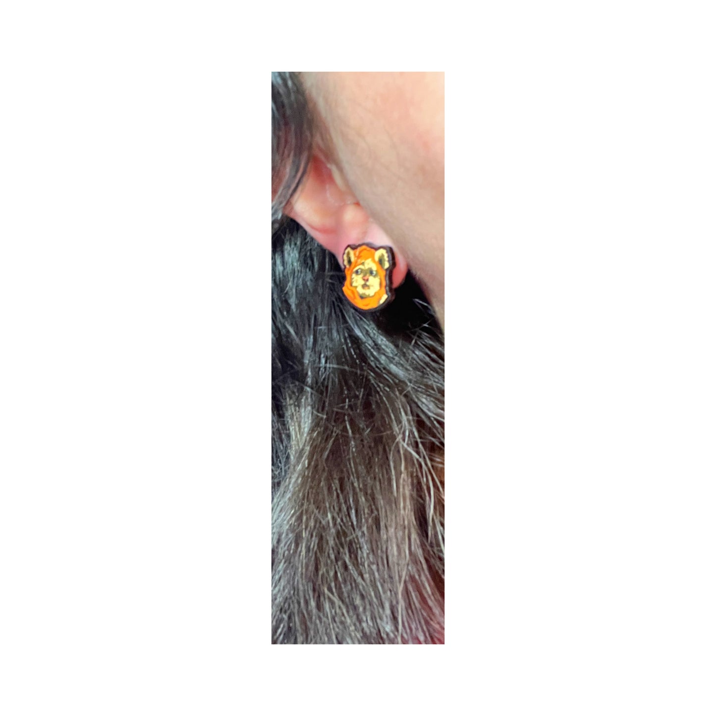 Space Bear Post Earrings