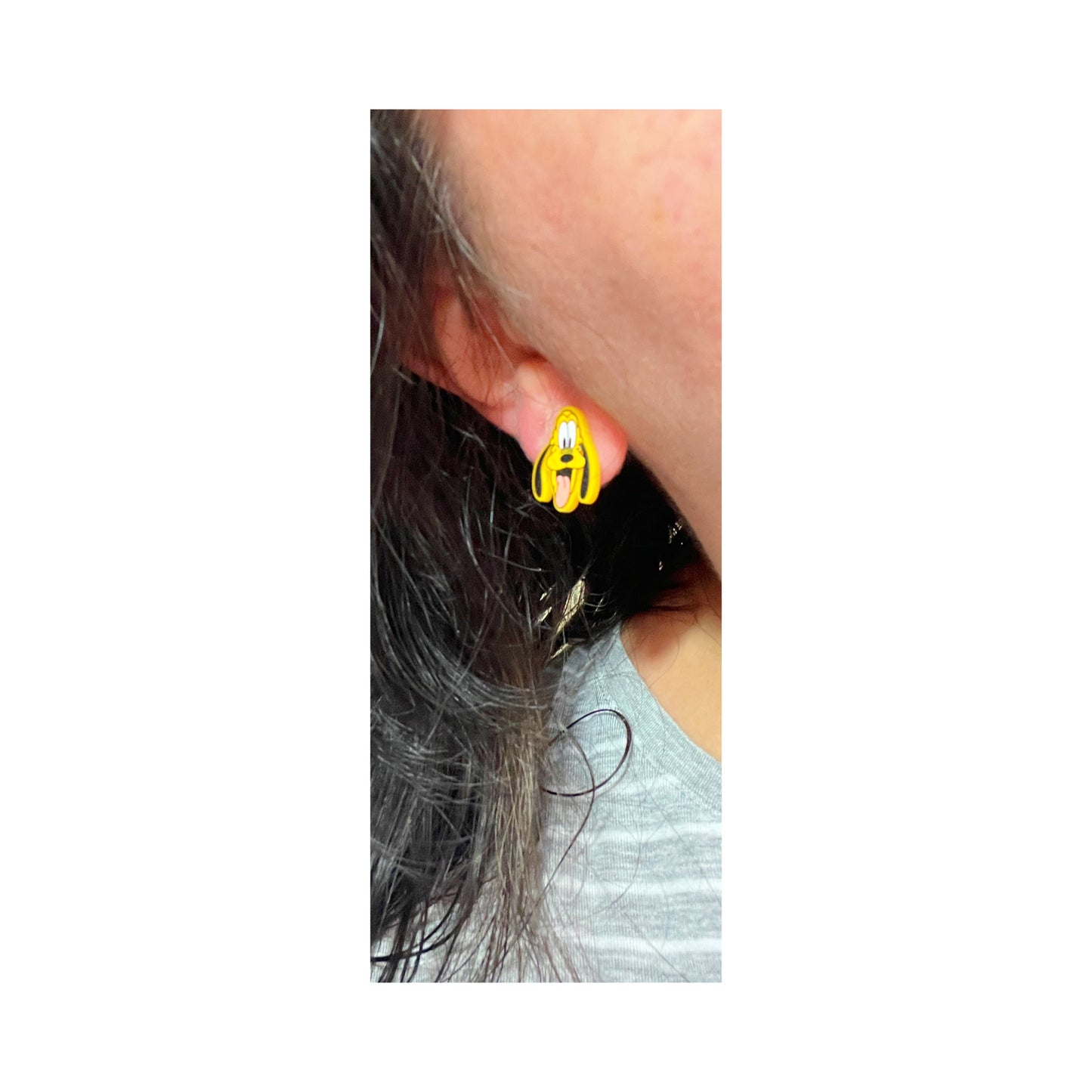 Golden Pup Post Earrings