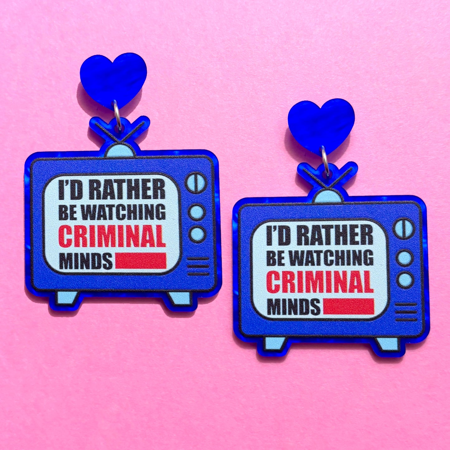 Criminal Minds TV Drop Earrings