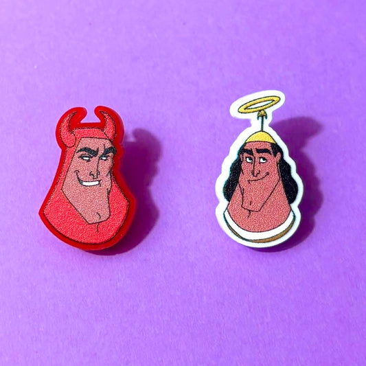 Devil/Angel Kronk Post Earrings